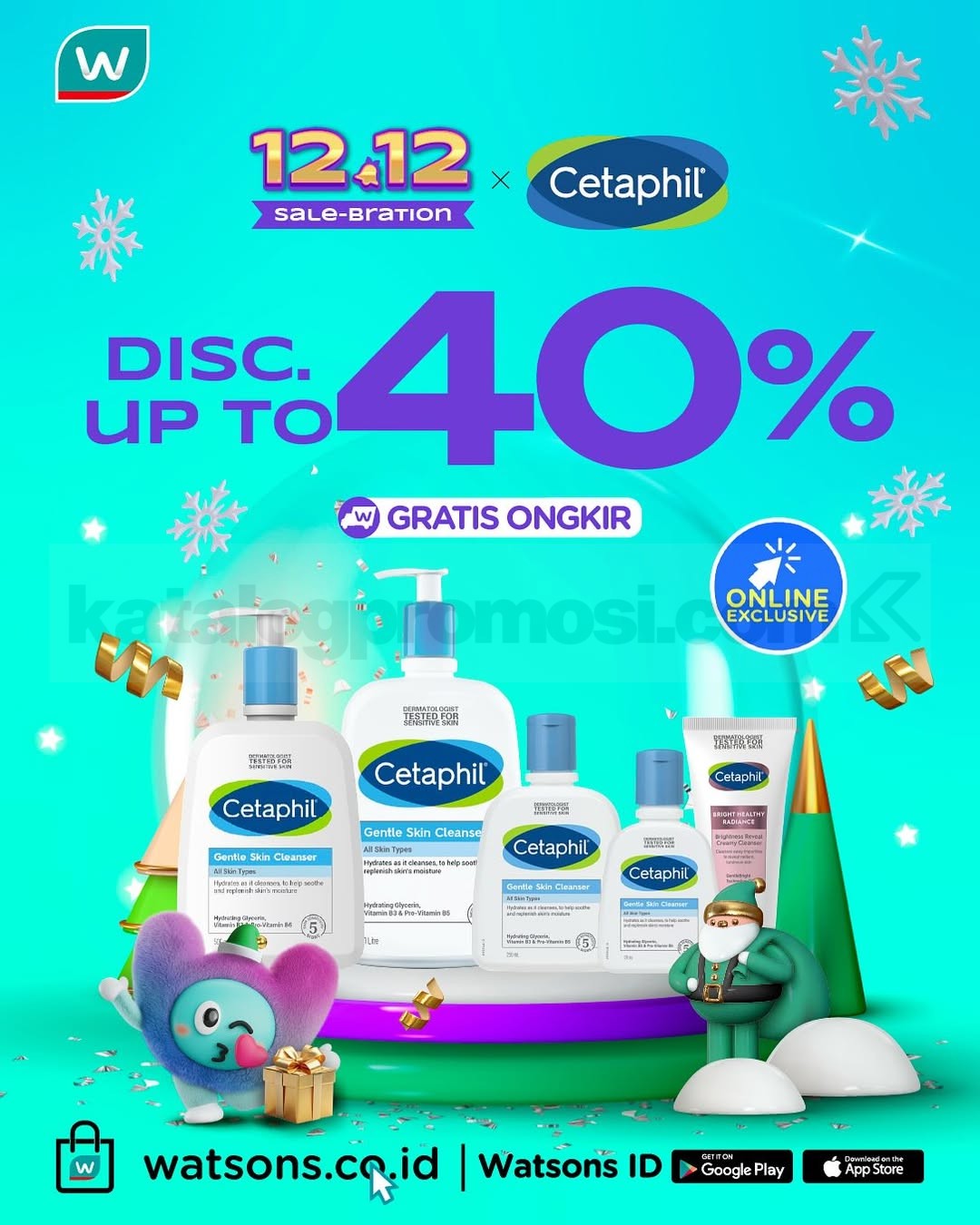 Promo Watsons 12.12 Sale-Bration! Diskon hingga 70% + Ekstra Voucher