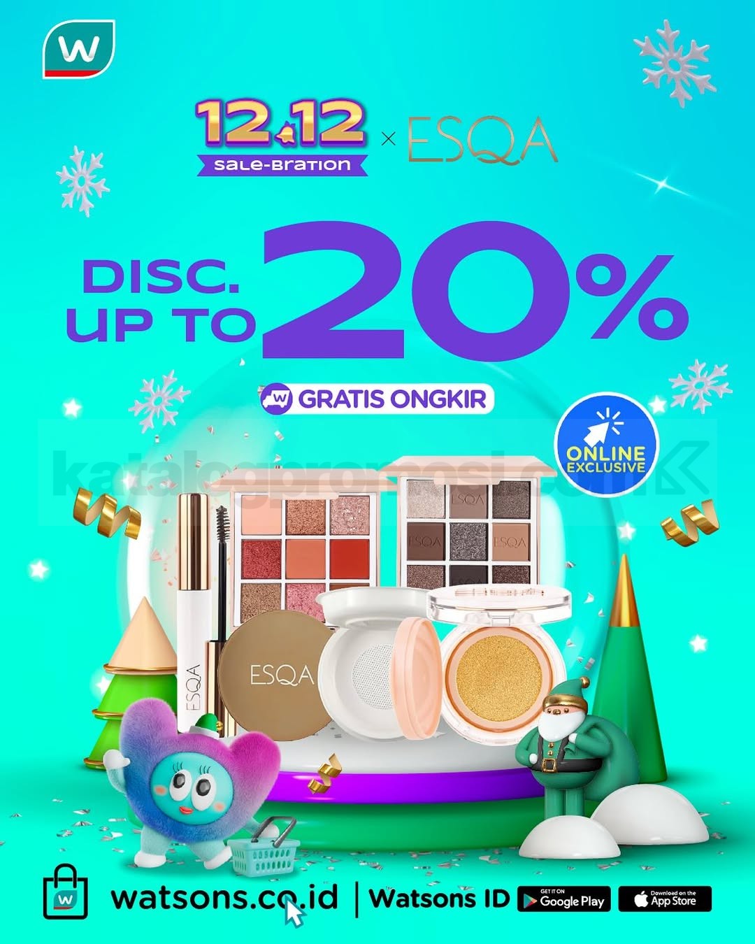Promo Watsons 12.12 Sale-Bration! Diskon hingga 70% + Ekstra Voucher