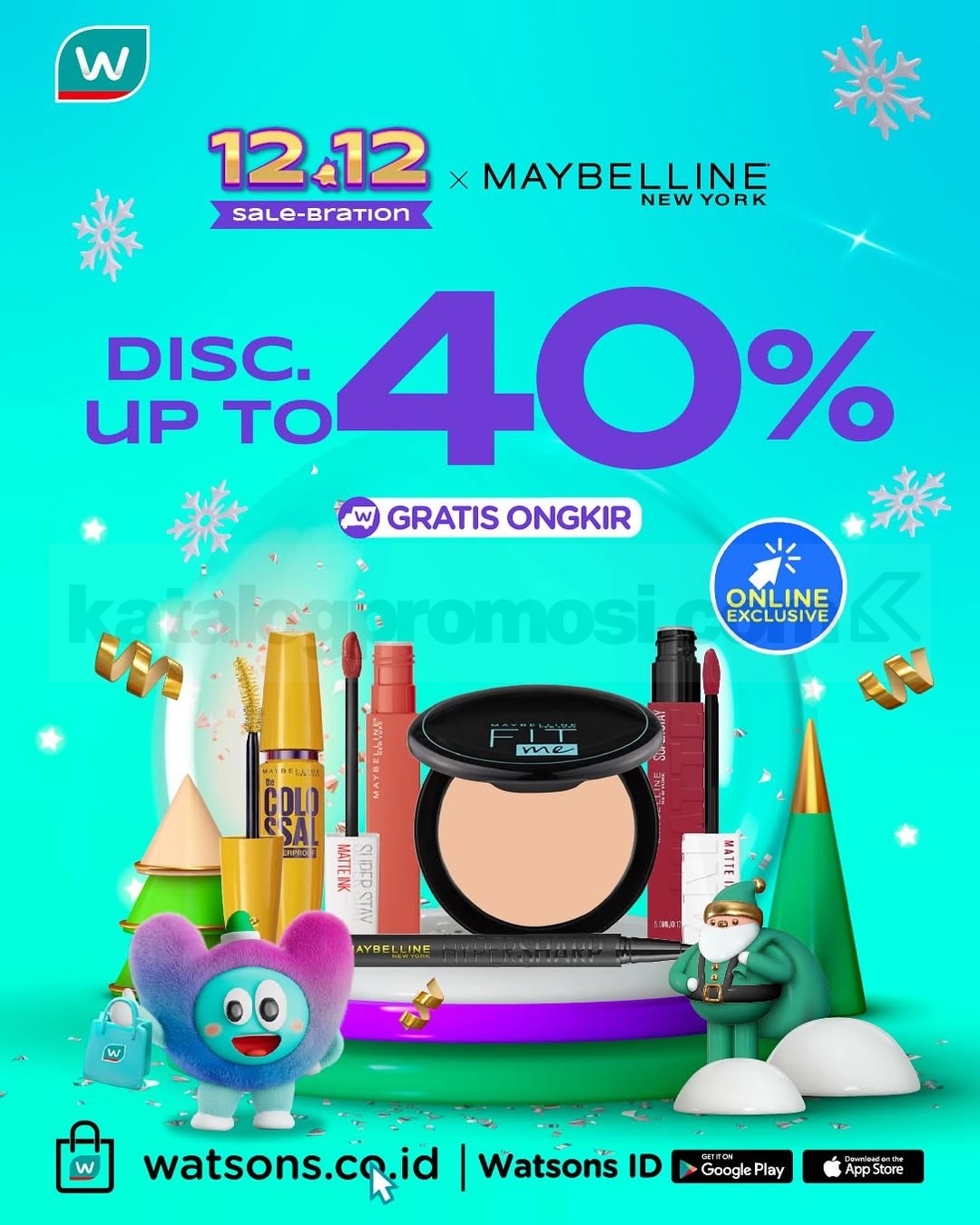 Promo Watsons 12.12 Sale-Bration! Diskon hingga 70% + Ekstra Voucher