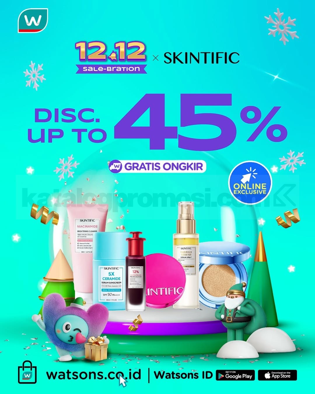 Promo Watsons 12.12 Sale-Bration! Diskon hingga 70% + Ekstra Voucher