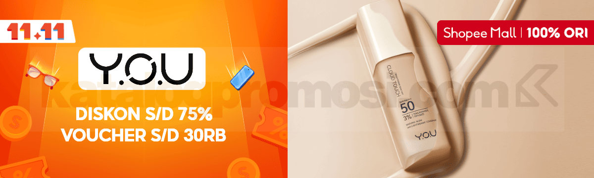 Promo YOU Beauty Shopee 11.11 Diskon hingga 75% + Voucher 30K