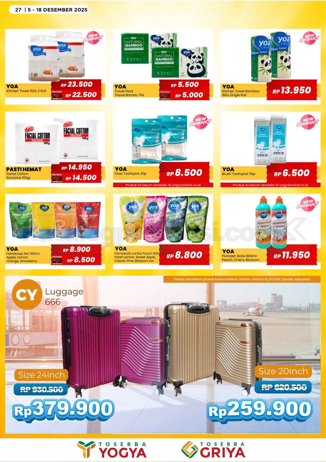 Katalog Promo Toserba Yogya Promo SERBA HEMAT 05-18 Desember 2025 Katalog Promo Toserba Yogya Promo SERBA HEMAT 05-18 Desember 2025 27