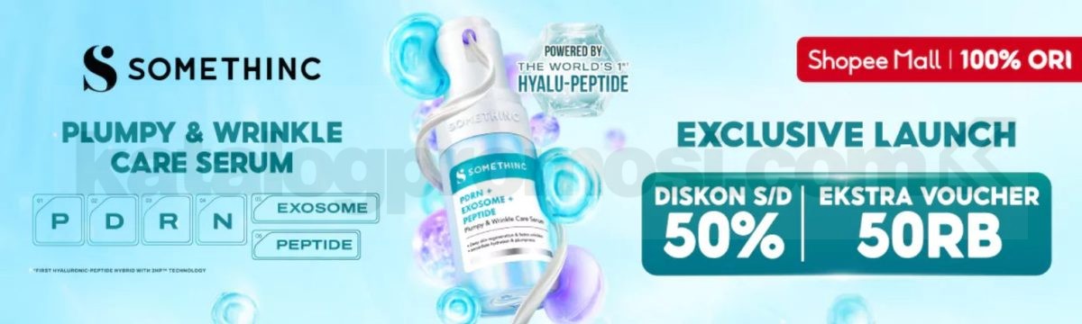 Somethinc PDRN Serum Rilis Eksklusif di Shopee! Diskon 50% + Voucher 50K
