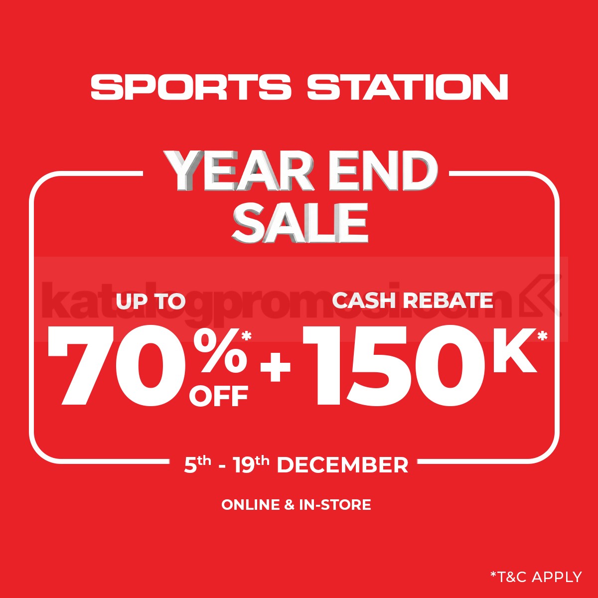 Sports Station Year End Sale Diskon hingga 70% + Potongan Langsung 150K!