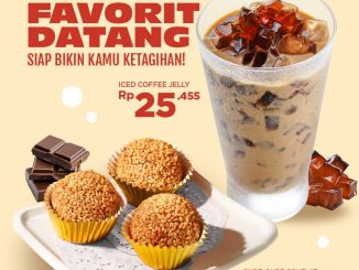 Promo Bakmi GM DUO FAVORIT Iced Coffee Jelly & Onde-Onde Cokelat