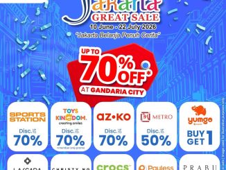 Festival Jakarta Great Sale 2026 Gandaria City diskon hingga 70% dan program belanja berhadiah