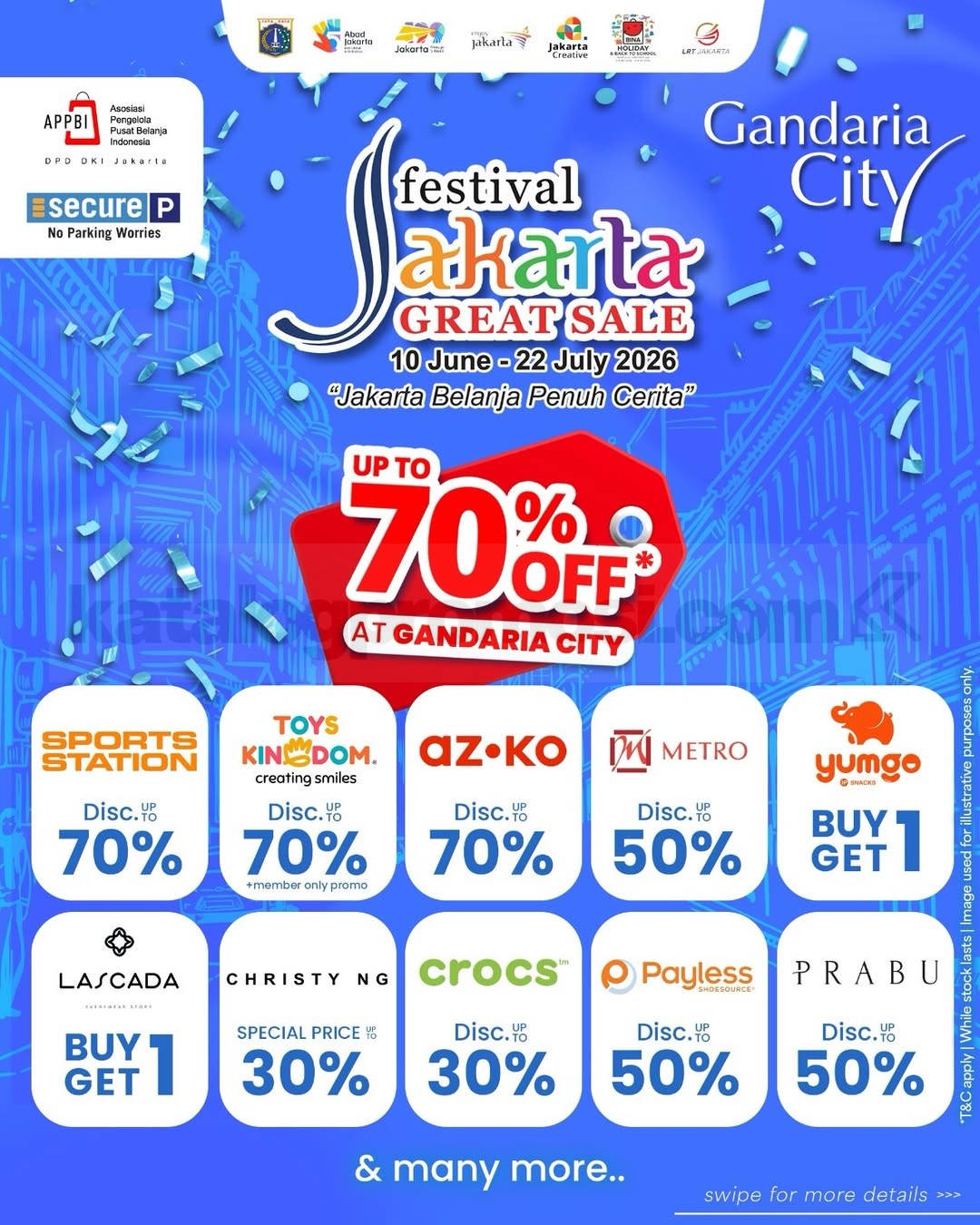Festival Jakarta Great Sale 2026 di Gandaria City Festival Jakarta Great Sale 2026 Gandaria City diskon hingga 70% dan program belanja berhadiah