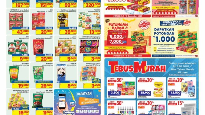 KATALOG PROMO INDOGROSIR HARI INI 01-15 Desember 2025 1