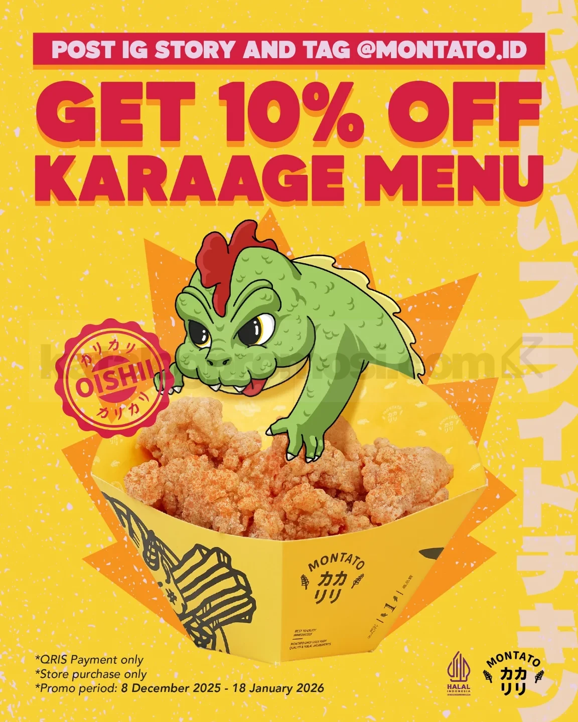 Promo Montato Get 10% Off Karaage Menu* Promo Montato Get 10% Off Karaage Menu* 1