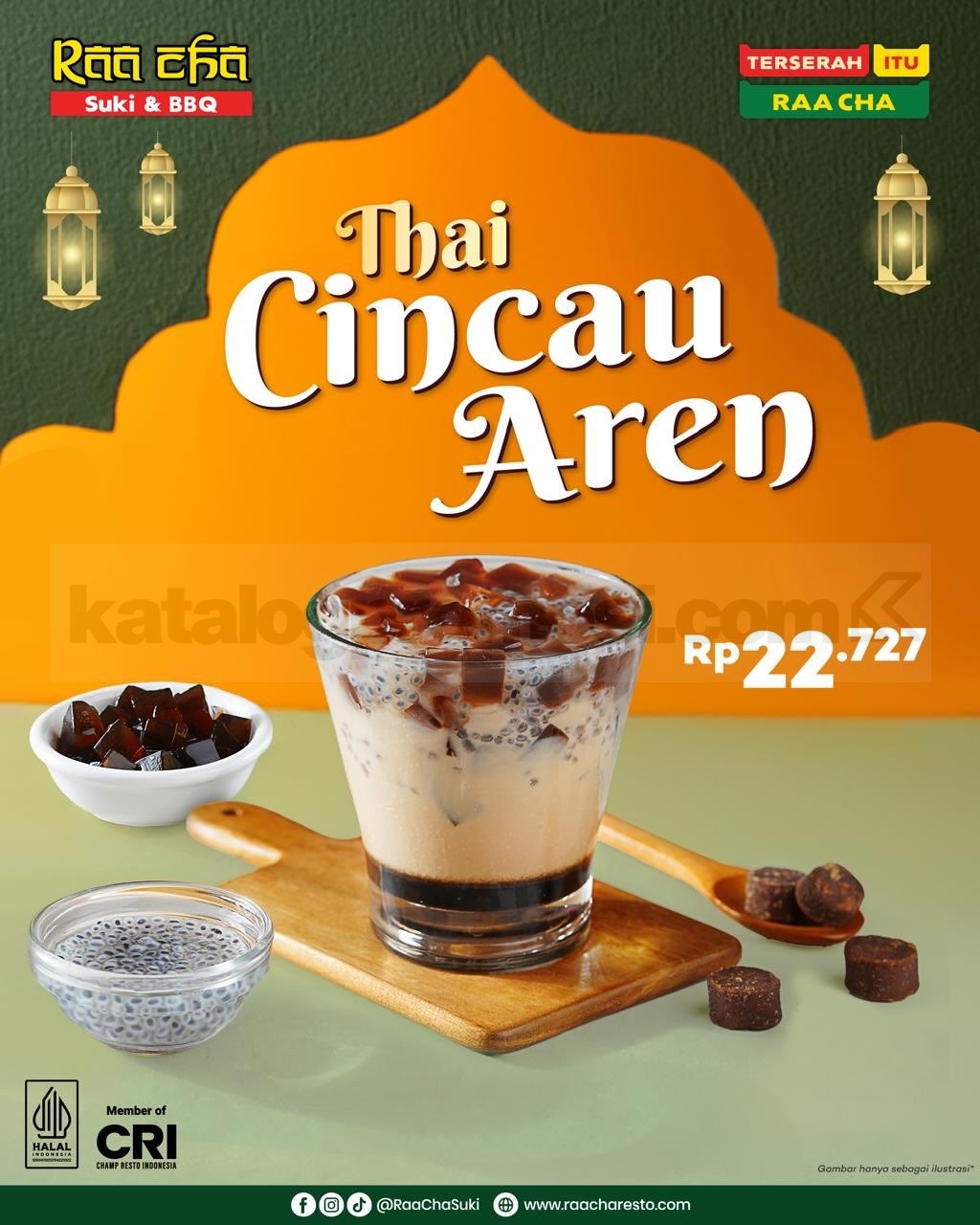 Promo Raa Cha Thai Cincau Aren Rp. 22.727 Promo Raa Cha Thai Cincau Aren Rp. 22.727 minuman spesial Ramadan