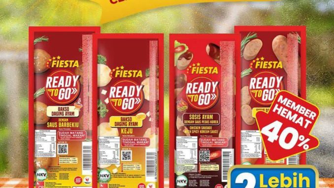 Promo INDOMARET Senin Ceria Beli 2pcs FIESTA Sausage Ready To Go hanya Rp10.000 1