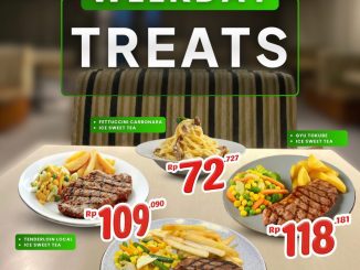 Promo Abuba Steak Weekdays Treets mulai Rp. 72.727 dengan menu harian plus Sweet Ice Tea