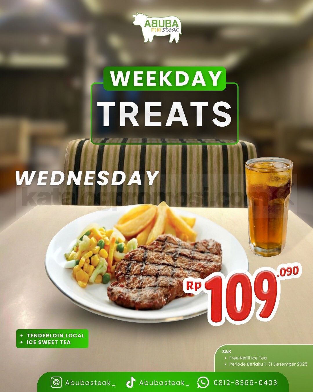 Promo Abuba Steak Weekdays Treets mulai Rp. 72.727 Promo Abuba Steak Weekdays Treets mulai Rp. 72.727 3