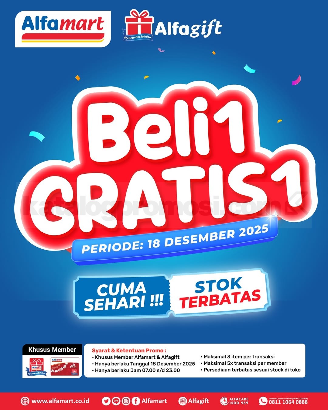 Promo Alfamart Beli 1 Gratis 1 Hanya Sehari ! Promo Alfamart Beli 1 Gratis 1 Hanya Sehari ! 1