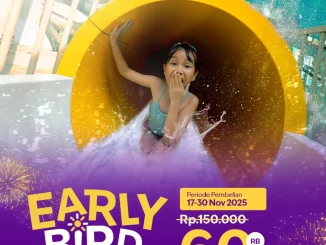 Promo Atlantis Ancol Early Bird Tiket Akhir Tahun Rp.60.000 berlaku 17–30 November 2025 di Ancol Jakarta.