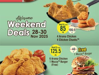 Promo A&W AWesome Weekend Deals mulai Rp. 8.500 nikmati 6 Aroma Chicken + 1 Mozza™ Burger Free
