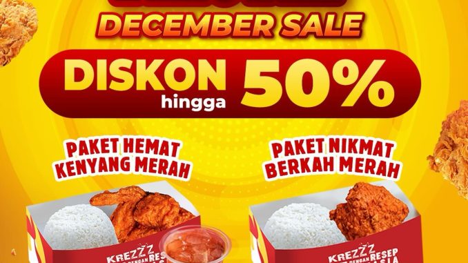 Promo Ayam Bersih Berkah 12.12 Desember Sale Diskon Hingga 50% dengan paket hemat ayam merah dan ayam kriuk via aplikasi QPON.