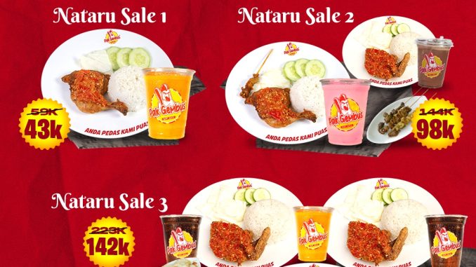 Promo Ayam Gepuk Pak Gembus Nataru SALEbration mulai Rp. 43.000 hemat akhir tahun