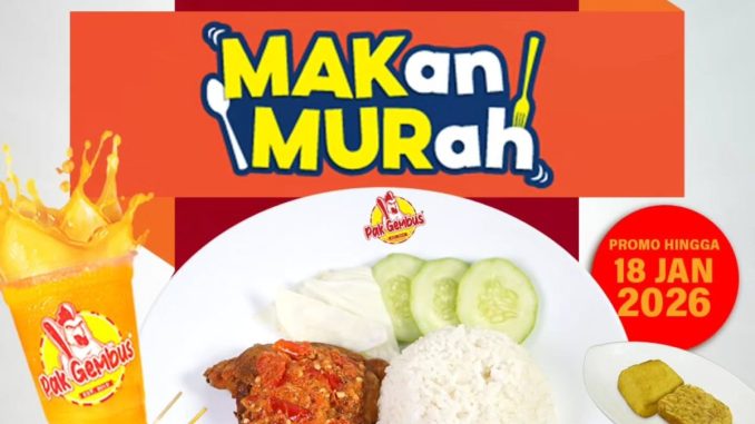Promo Ayam Gepuk Pak Gembus ShopeeFood diskon 60 menu hits sampai 18 Januari 2026