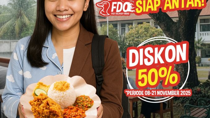 Promo Ayam Goreng Nelongso Diskon 50% Fast Delivery Order berlaku di Malang Surabaya Madura