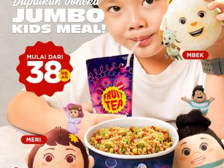Promo Bakmi GM Kids Meal Gratis Plushie Jumbo mulai Rp.38.000 untuk si kecil di seluruh outlet