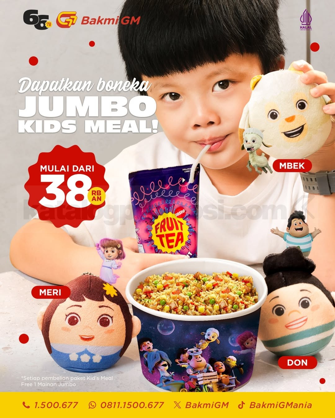 Promo Bakmi GM Kids Meal Gratis Plushie Jumbo Mulai Rp.38.000 Promo Bakmi GM Kids Meal Gratis Plushie Jumbo mulai Rp.38.000 untuk si kecil di seluruh outlet