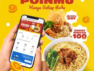 Promo Bakmi GM Member Day Double Poin, dapatkan poin 2x lipat maksimal 100 poin setiap hari Rabu.