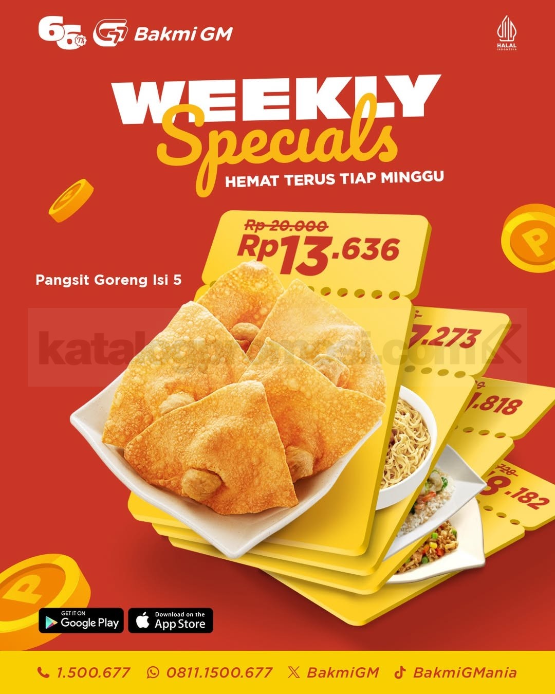 Promo Bakmi GM Weekly Specials mulai Rp.13.636 Promo Bakmi GM Weekly Specials mulai Rp.13.636 untuk member setiap Selasa