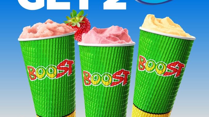 Promo Boost Juice BCA Reward Pay 1 Get 2 Drink tiga varian minuman selama periode Desember 2025