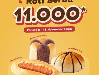 Promo Breadlife Roti Serba Rp 11.000 berlaku 8–12 November 2025 untuk varian Choco Dairy Milk, Common Law, dan Chocolate Bun