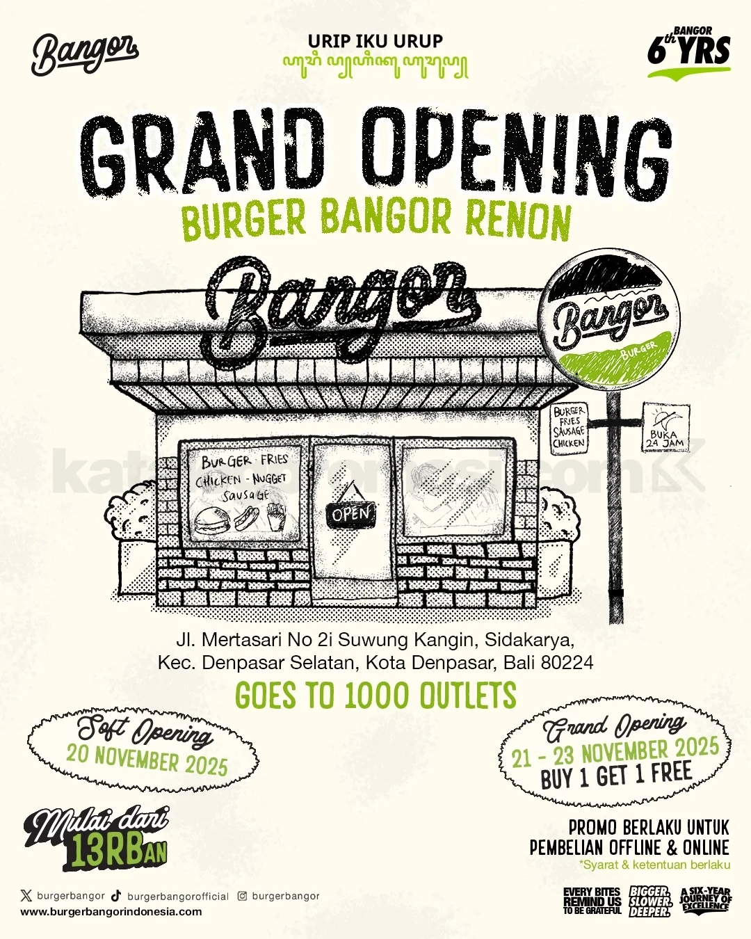 Promo Burger Bangor Grand Opening Buy 1 Get 1 Free Promo Burger Bangor Grand Opening Buy 1 Get 1 Free 2