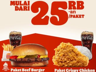 Promo Burger King King Deals Menu Favorit mulai Rp. 25.000