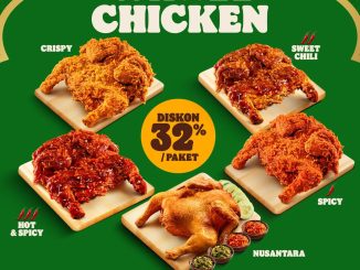 Promo Burger King Paket Whole Chicken Rp. 160.000 lengkap 4 nasi dan 4 Coke untuk buka puasa hemat