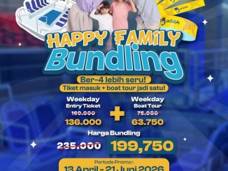 Promo BXSea Happy Family Bundling Rp. 199.750 tiket masuk dan boat tour weekday hemat keluarga