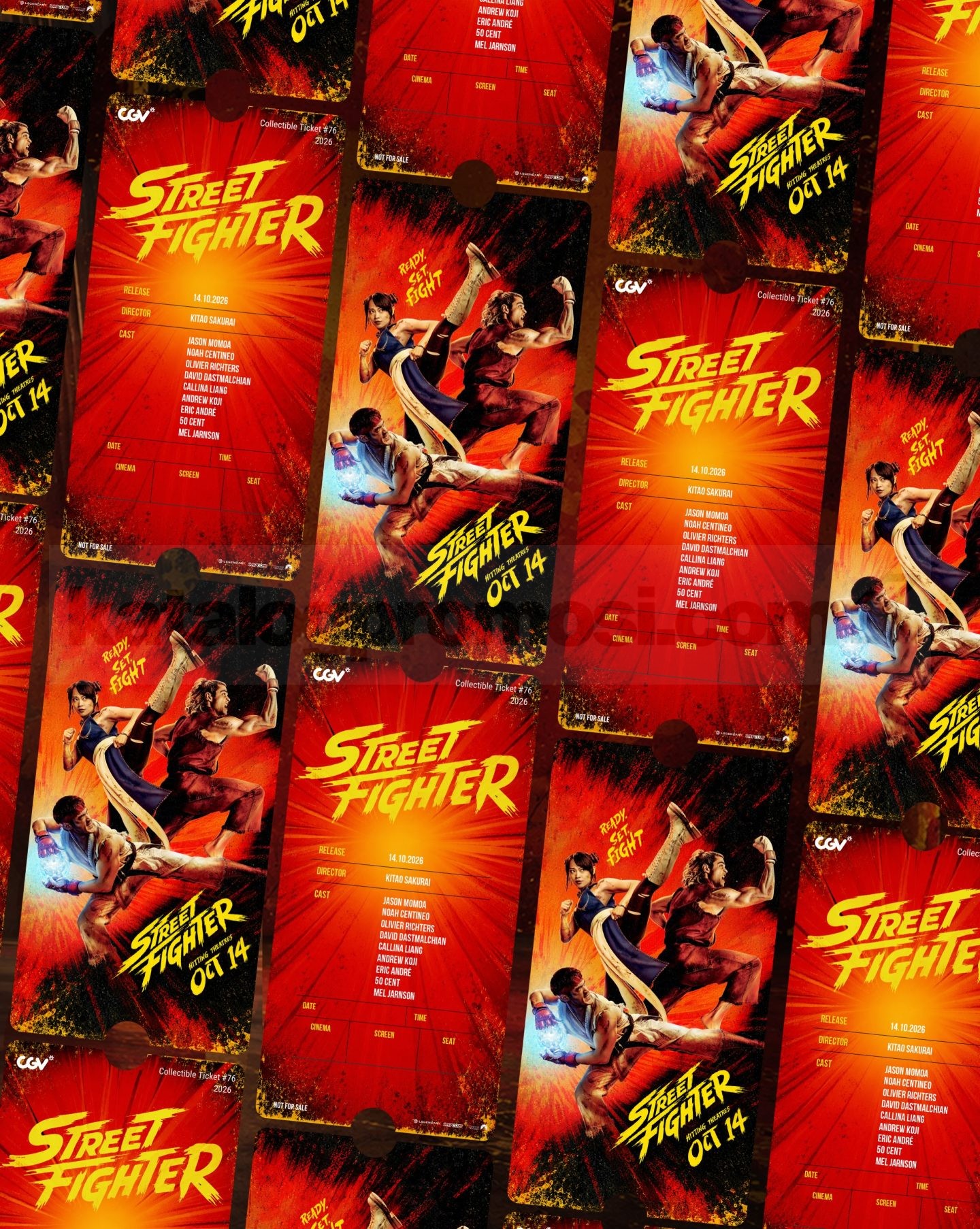 Promo CGV Street Fighter Game Over Combo Gratis Collectible Ticket
