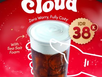 Promo CGV ZERO CLOUD Minuman Baru Rp. 38.000 dengan Coke dan sea salt foam