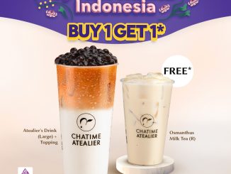 Promo Chatime Atealier Hari Kartini BELI 1 GRATIS 1 periode 20 – 23 April 2026 khusus pelanggan wanita