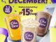 Promo Chatime Reguler Favorit Mulai Rp. 15.000 berlaku 1–3 Desember 2025 untuk Milk Tea, Mango Green Tea, dan Pure Cocoa.
