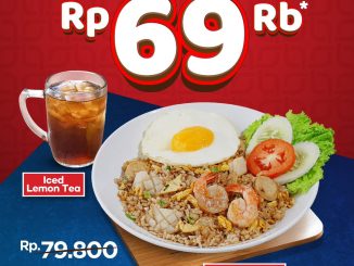 Promo Chopstix Spesial HUT BCA Nasi Goreng Seafood Rp. 69 ribu dengan Iced Lemon Tea