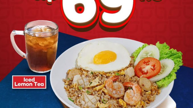 Promo Chopstix Spesial HUT BCA Nasi Goreng Seafood Rp. 69 ribu dengan Iced Lemon Tea