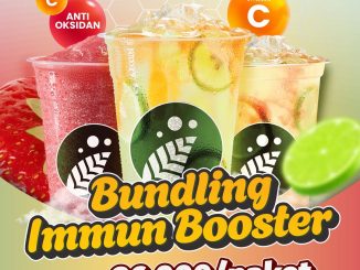 Promo Cincau Station Bundling Immun Booster Rp. 26.000 paket minuman sehat selama Januari 2026