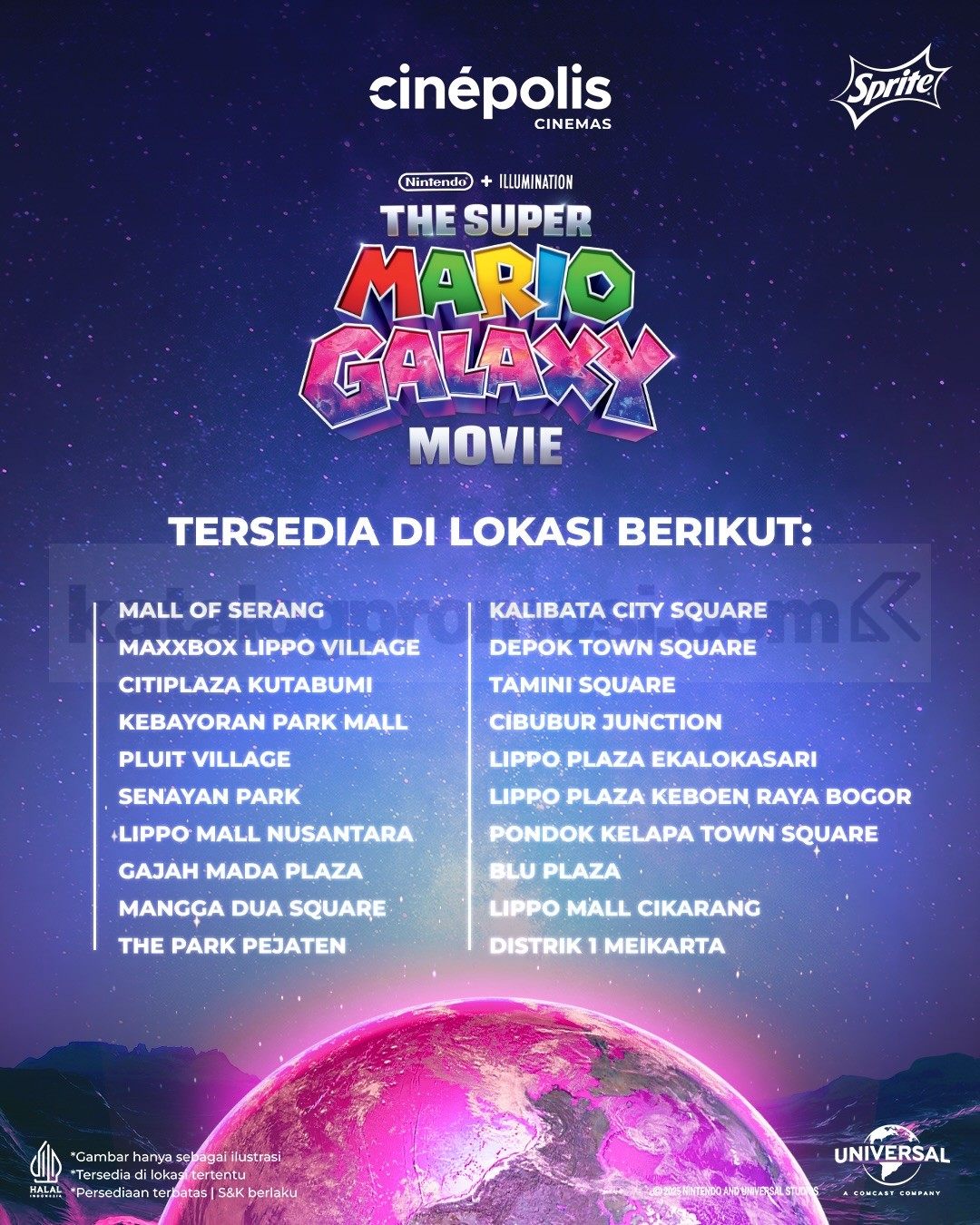 Promo Cinépolis Super Mario Galaxy Merchandise Cup Rp. 80.000 Promo Cinépolis Super Mario Galaxy Merchandise Cup Rp. 80.000 1