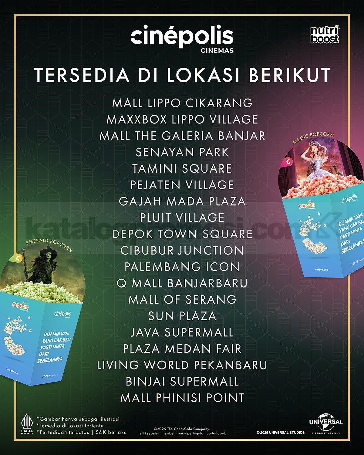 Promo Cinépolis Wicked Theme Menu mulai Rp.85.000 Promo Cinépolis Wicked Theme Menu mulai Rp.85.000 2