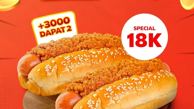 Promo Circle K Tengah Bulan Gokil tambah Rp. 3.000 dapat 2 Hotdough Chili Con Carne