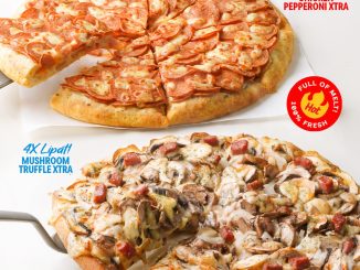 Promo Dominos Pizza Dua Large Pizza Sultan topping brutal ukuran large