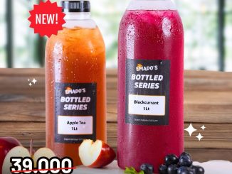 Promo Emado’s Bottled Series Apple Tea & Blackcurrant Rp. 29.000 ukuran 1 liter