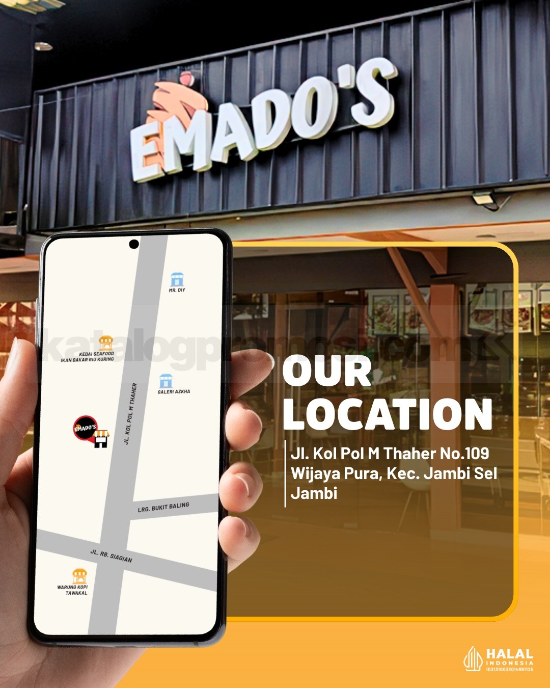 Promo Emado's Opening Jambi 3 Ekor Ayam Rp. 99.000 Promo Emado's Opening Jambi 3 Ekor Ayam Rp. 99.000 1