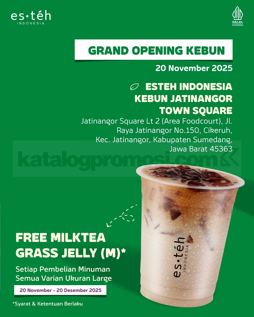 Promo Es Teh Indonesia Grand Opening Kebun Buy 1 Get 1 Promo Es Teh Indonesia Grand Opening Kebun Buy 1 Get 1 2