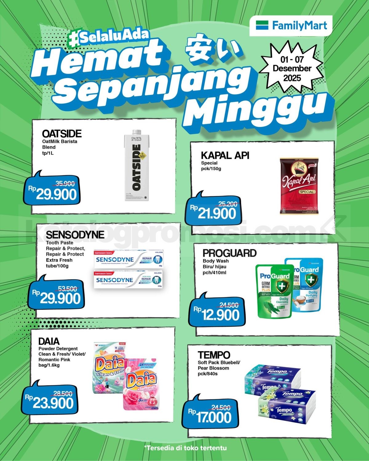 PROMO FAMILYMART HEMAT BANGET MINGGUAN 01-07 Desember 2025 PROMO FAMILYMART HEMAT BANGET MINGGUAN 01-07 Desember 2025 1