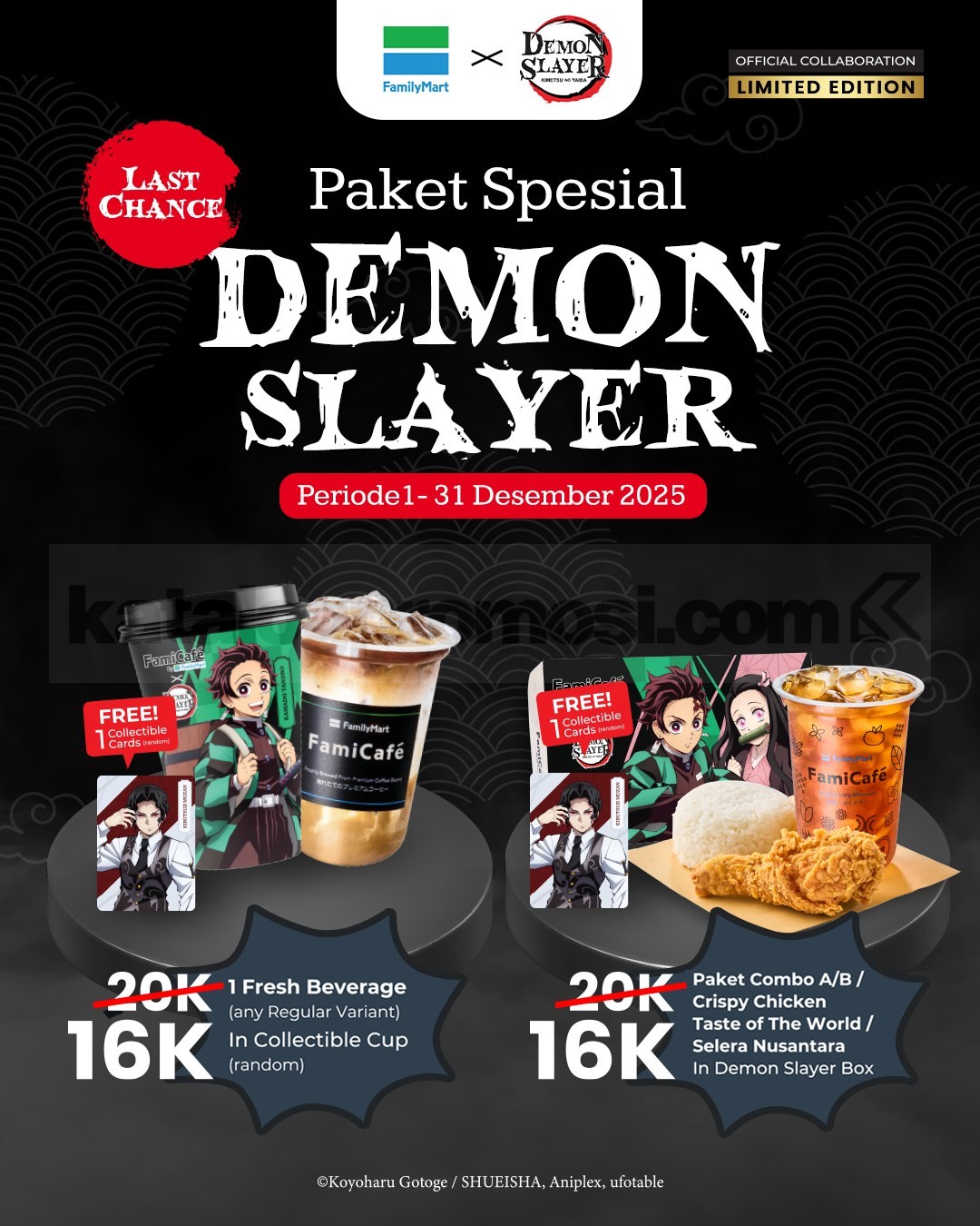 Promo FamilyMart Paket Spesial Demon Slayer Bonus Collectible Card Promo FamilyMart Paket Spesial Demon Slayer Bonus Collectible Card sampai 31 Desember 2025